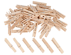 99593 Pinces bois petites naturel 72x10mm 60u Innspiro - Article