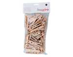 99593 Pinces bois petites naturel 72x10mm 60u Innspiro - Article1