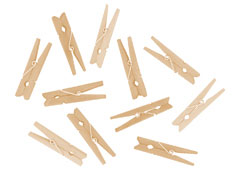 99601 Pinzas madera pequenas natural 48x7mm 48u Innspiro - Ítem