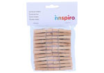 99601 Pinces bois petites naturel Innspiro - Article1