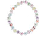 99642 Perles plastique lettres blanc coloris assorties diam 7mm 1200u aprox En bocal Innspiro - Article4