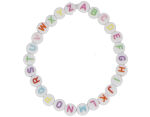 99642 Cuentas de plastico redondas letras blancs colores surtidos 7mm 1200u Bote Innspiro - Ítem4