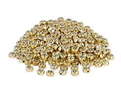 99656 Perles plastique lettres dorees diam 7mm 1200u aprox En bocal Innspiro - Article