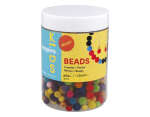 99680 Perles plastique velours coloris assorties mix diam 6 et 8mmm 850 unites aprox En bocal Innspiro - Article1