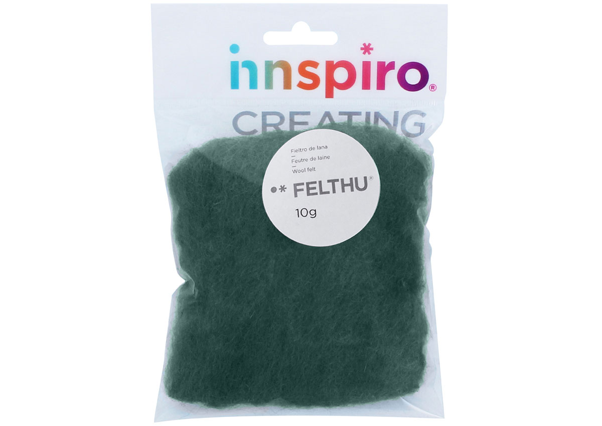 A1440 Fieltro de lana verde azulado Felthu