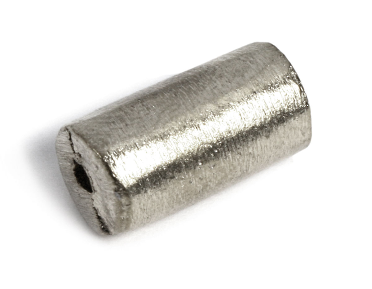 Z150034 A150034 Perle metallique aluminium cylindre argente Innspiro