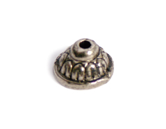 Z150081 A150081 Cache noeuds metallique zamak avec trou semi boule argente vieilli Innspiro - Article