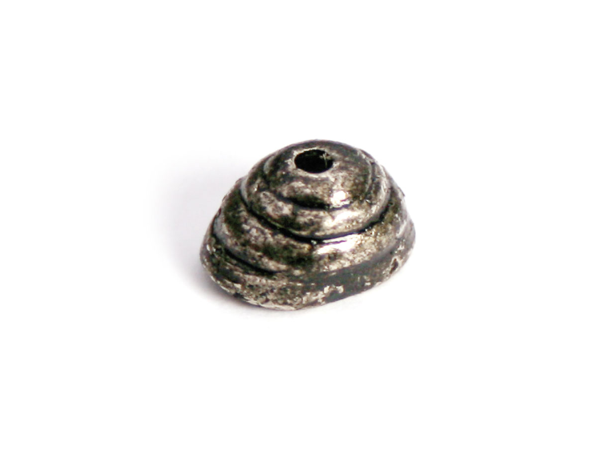 A150082 Z150082 Cache noeuds metallique zamak avec trou ovale argente vieilli Innspiro