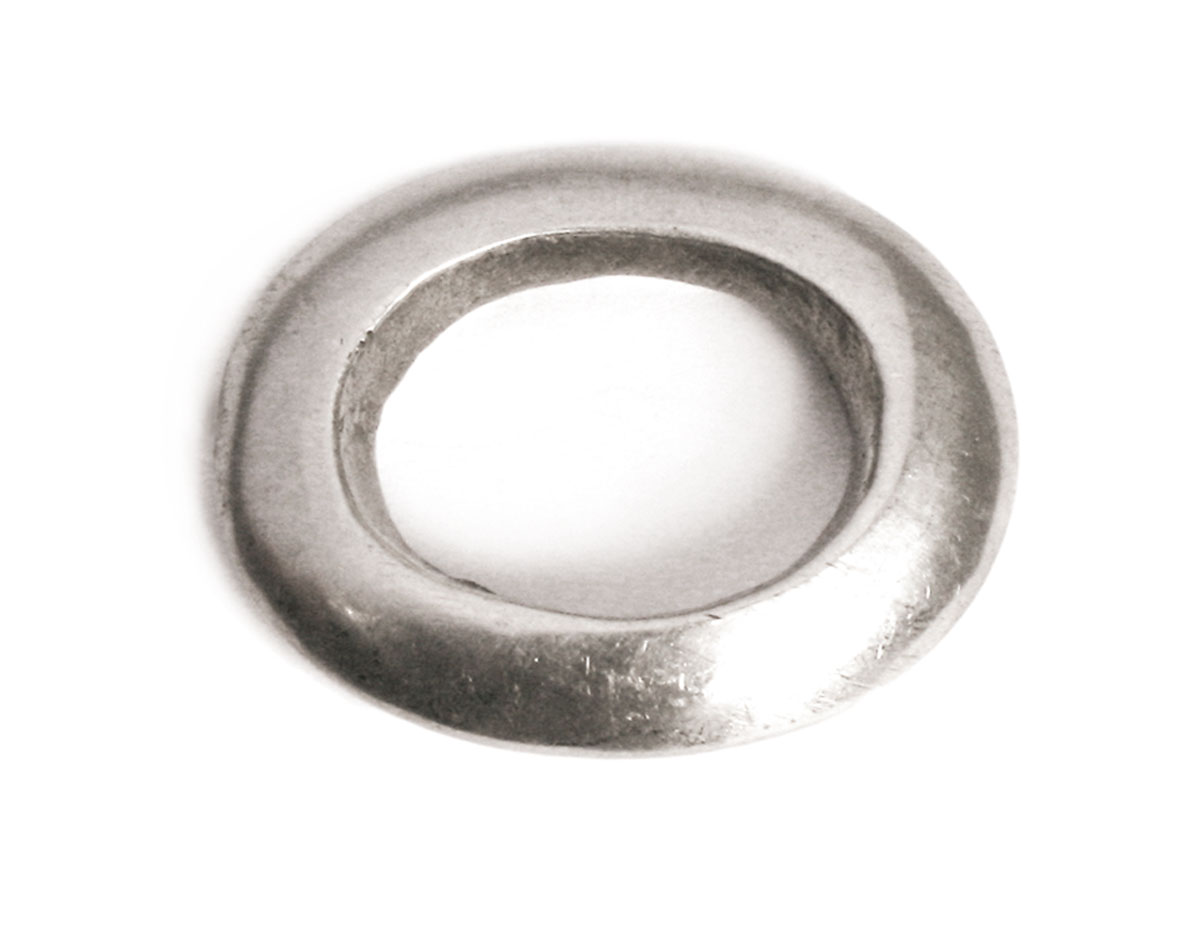 A150124 Z150124 Pendentif metallique aluminium anneau argente Innspiro