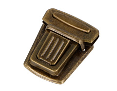 A21000202 Broche Tupi Rectangular Acero Oro Viejo 45x37 mm 2u Innspiro - Ítem