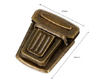 A21000202 Broche Tupi Rectangular Acero Oro Viejo 45x37 mm 2u Innspiro - Ítem2