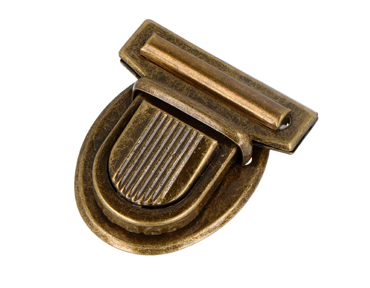 A21030202 Broche Tupi Ovalado Acero Oro Viejo 50x45 mm 1u Innspiro