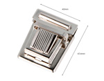 A21040201 Broche Tupi Rectangulaire Acier Nickel 47x40 mm 1u Innspiro - Article2