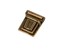 A21060202 Broche Tupi Rectangular Acero Oro Viejo 31x27 mm 2u Innspiro - Ítem