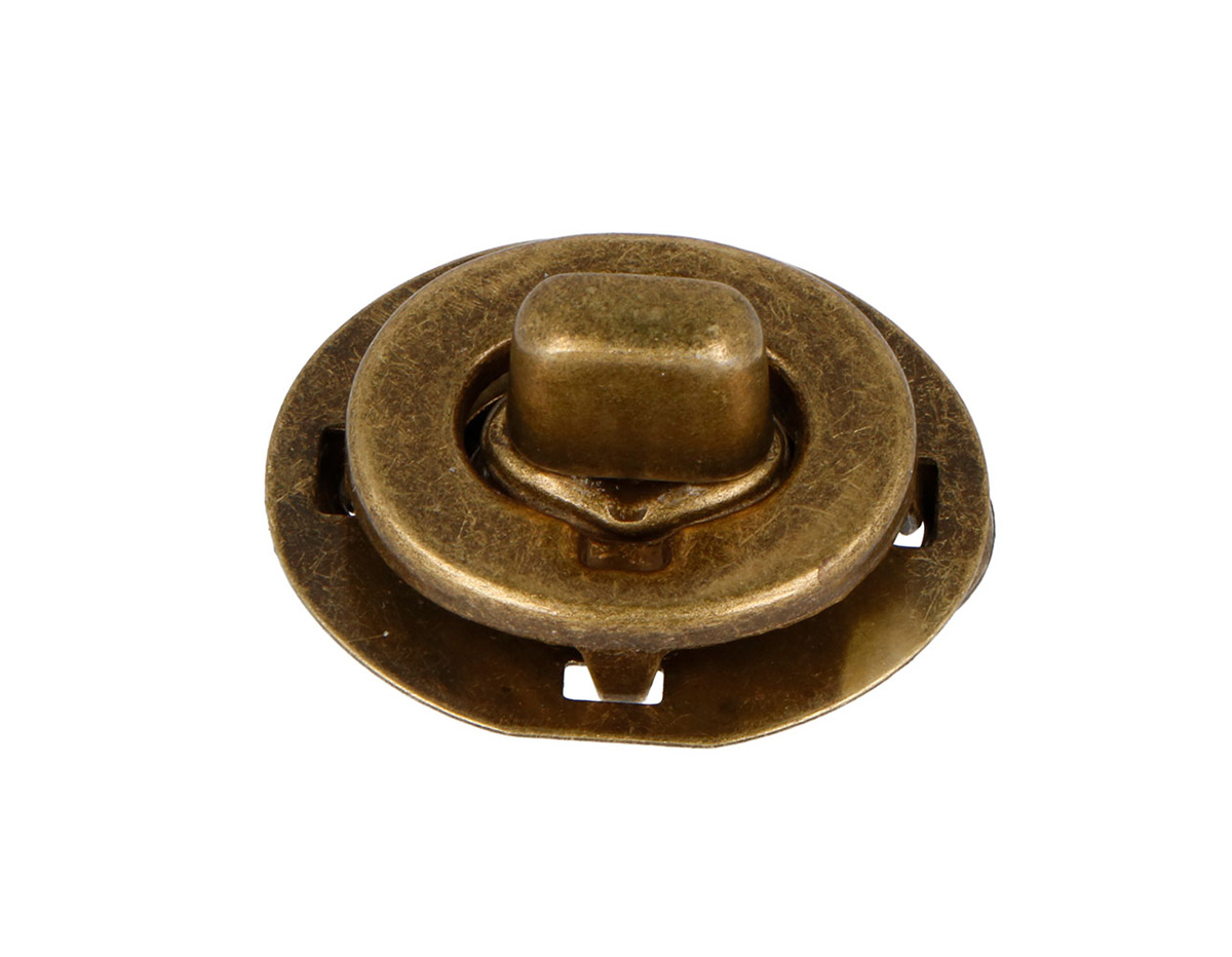 A25000302 Broche Torniquete Ovalado Zamak Oro Viejo 33x21 mm 5u Innspiro