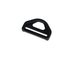A30100406 Anneau Boucle Forme D Triangulaire Plastique Noir 31 mm 5u Innspiro - Article
