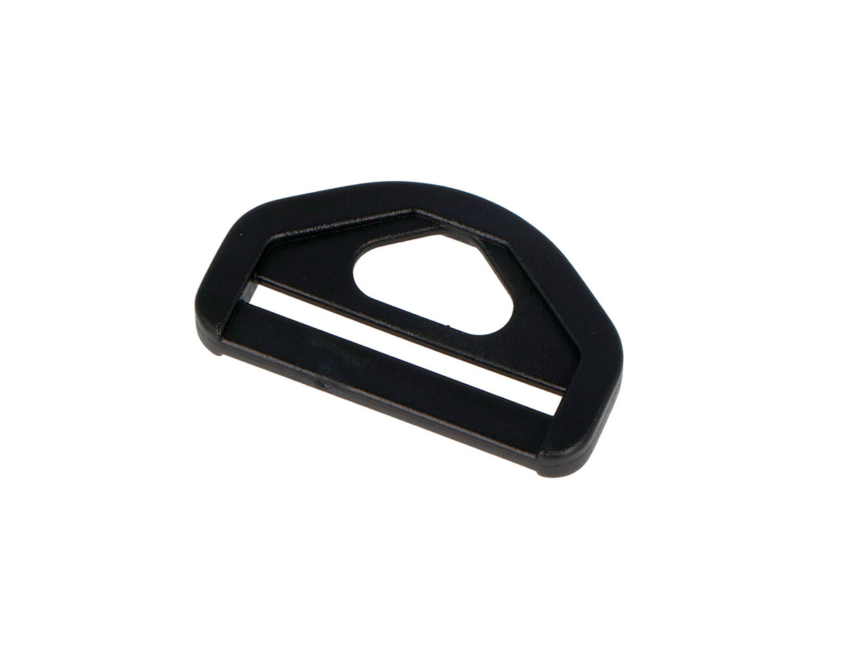 A30110406 Anneau Boucle Forme D Triangulaire Plastique Noir 38 5 mm 5u Innspiro