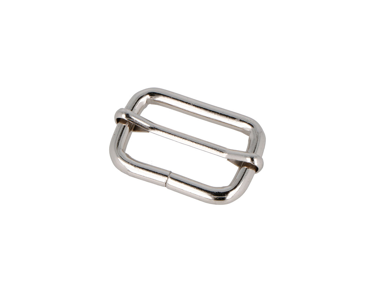 A35040501 Boucle Coulissante Rectangulaire Fer Nickel 33 mm 5u c Innspiro