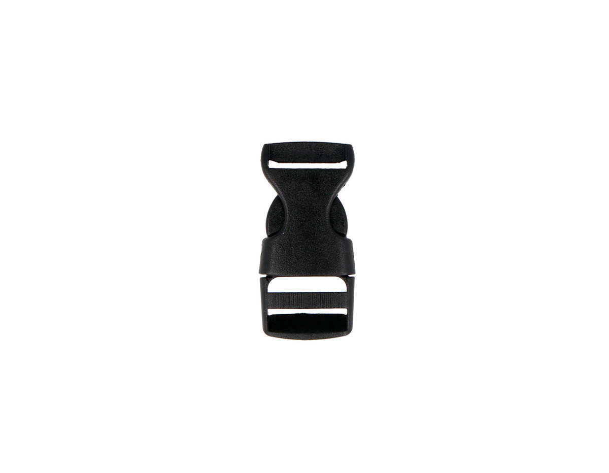 A35080406 Broche Doble Plastico Negro 19 mm 5u Innspiro