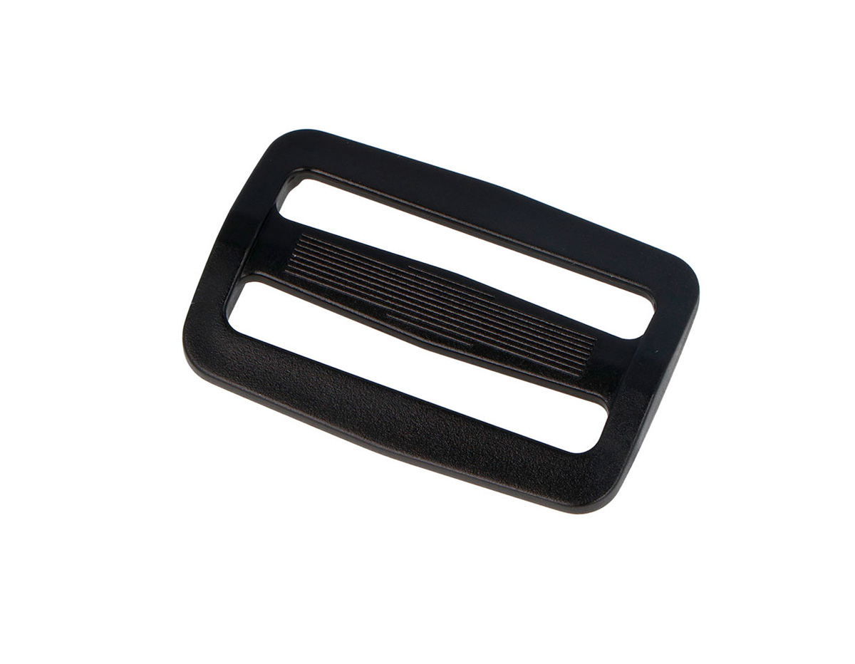 A35220406 Hebilla Corredera Rectangular Plastico Negro 50 mm 5u Innspiro