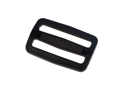 A35220406 Hebilla Corredera Rectangular Plastico Negro 50 mm 5u Innspiro - Ítem