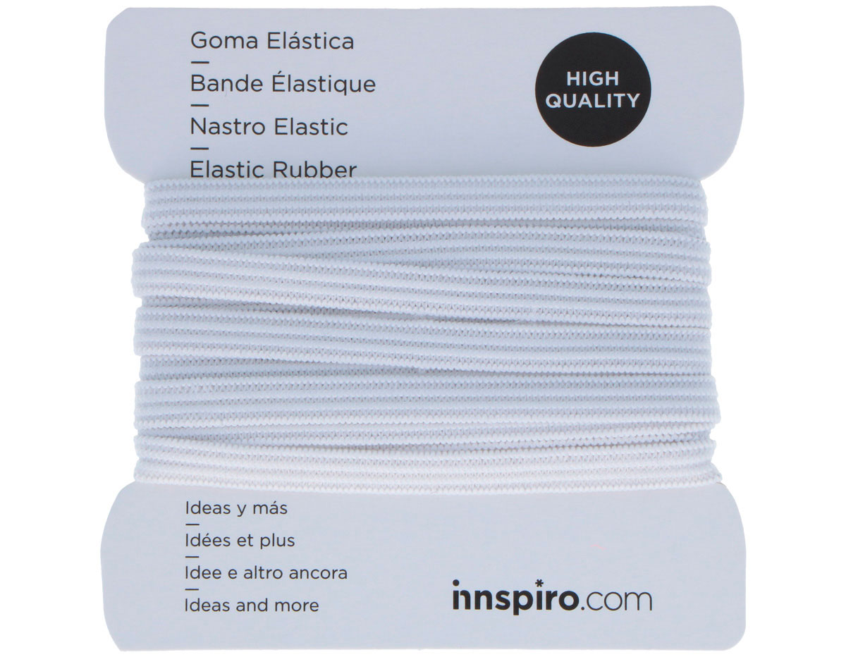 Goma Elastica Blanco Crudo 5 3mm 3m Costura A40500