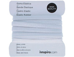 A40500 Gomme Elastique Blanc Casse 5 3mm 3m Innspiro - Article