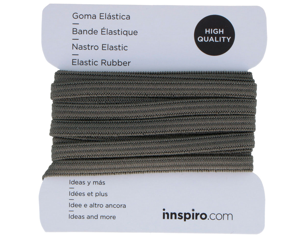 A40503 Gomme Elastique Gris Taupe 5 3mm 3m Innspiro