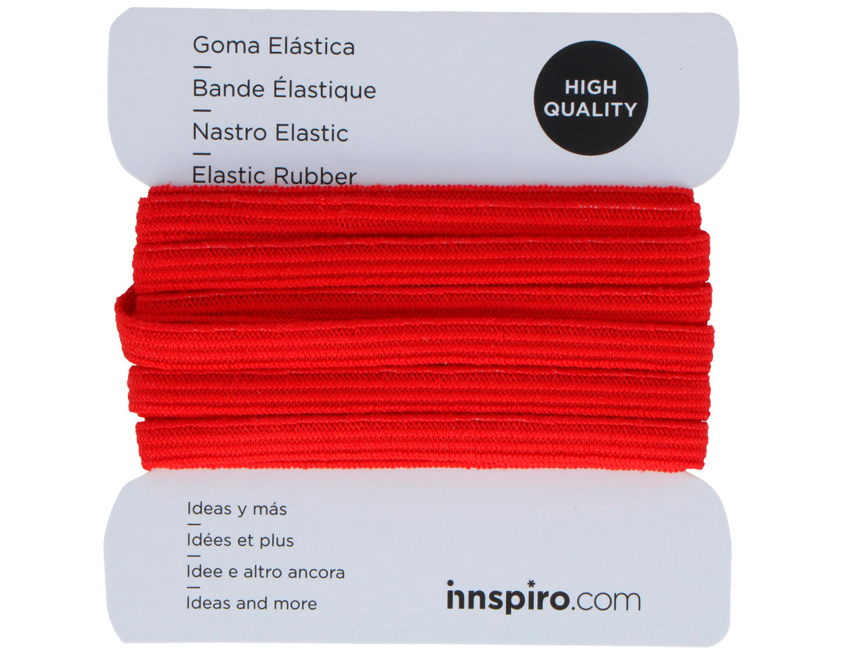 Goma Elastica Rojo Carmin 5 3mm 3m Costura A40507