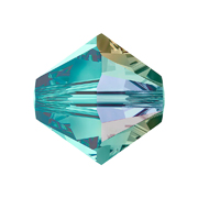 A5328-229-4 01 Perles cristal Tupi 5328 blue zircon aurora boreale AB Swarovski Autorized Retailer - Article