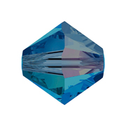 A5328-243-4 02 Perles cristal Tupi 5328 capri blue aurora boreale AB2X Swarovski Autorized Retailer - Article