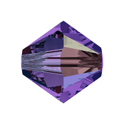 A5328-277-4 01 Perles cristal Tupi 5328 purple aurora boreale AB Swarovski Autorized Retailer - Article