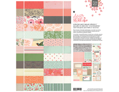 C-DHT-5059 Set 12 papeles 3 hojas adhesivas y 1 hoja tarjetas Collection Pack DEAR HEART Basic Grey - Ítem