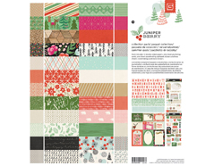 C-JBY-4948 Set 12 papeles 3 hojas adhesivas y 1 hoja tarjetas Collection Pack JUNIPER BERRY Basic Grey - Ítem
