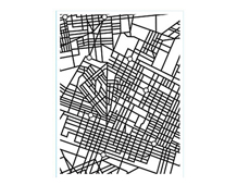 CG649 Sello de caucho Mapa de la ciudad Hero arts - Ítem