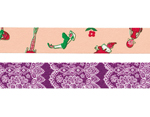 CL26337-02 Set 2 rubans adhesifs masking tape washi assortis designs B Classiky s - Article2