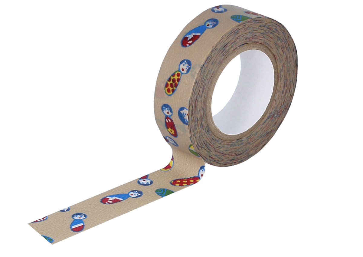 CL26338-06 Ruban adhesif masking tape washi kokeshi camel Classiky s