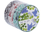 CL26531-01 Set 3 rubans adhesifs masking tape washi message bird couleurs assorties Classiky s - Article1