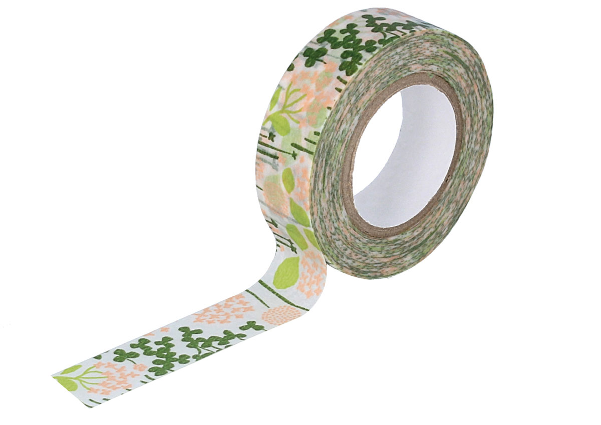 CL26533-04 Cinta adhesiva masking tape washi little garden verde Classiky s