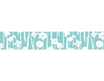 CL26533-10 Cinta adhesiva masking tape washi small flower azul Classiky s - Ítem2