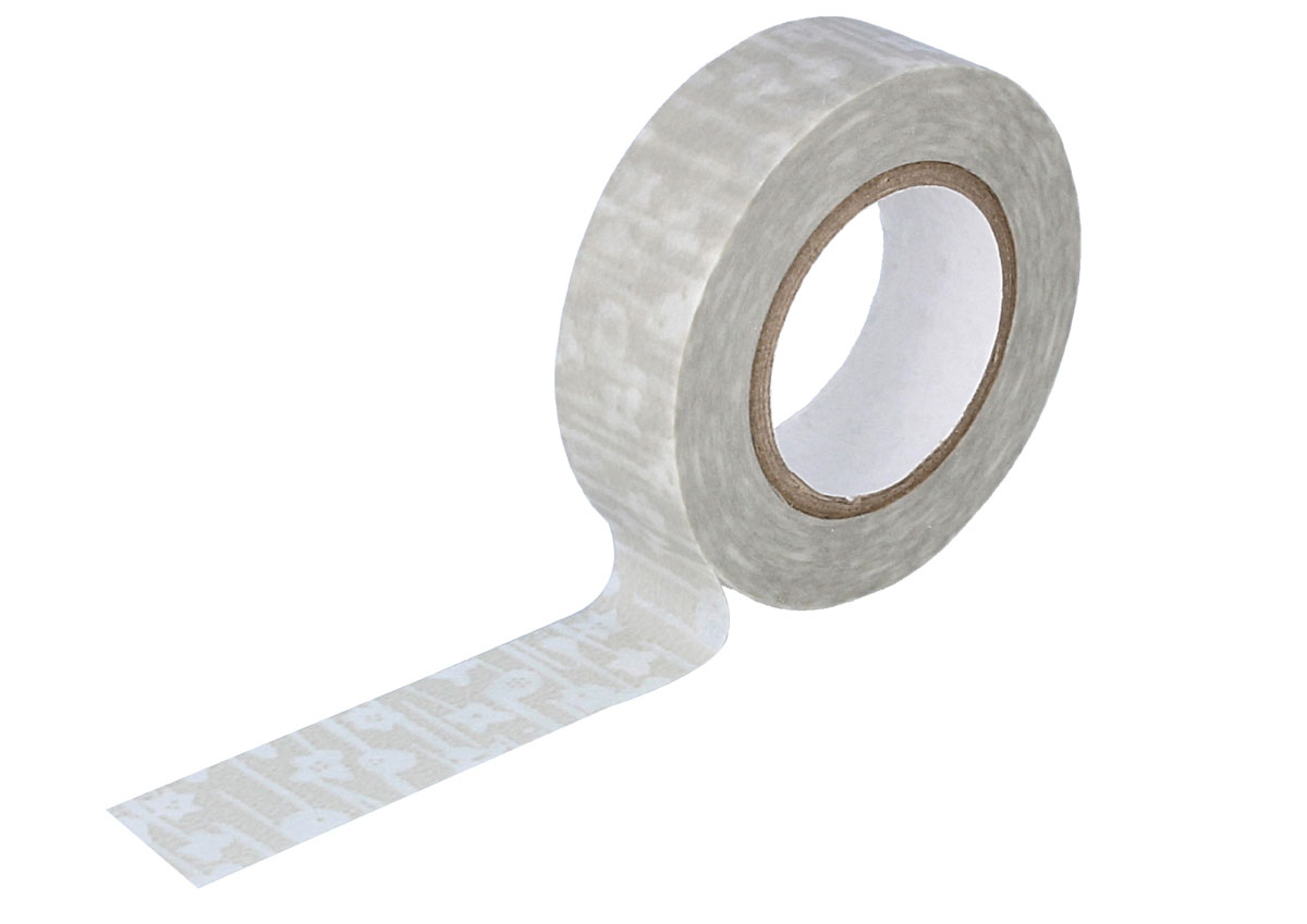 CL26533-12 Ruban adhesif masking tape washi small flower beige Classiky s