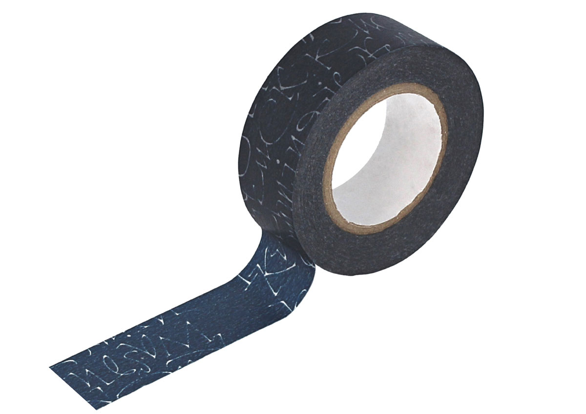 CL29129-01 Ruban adhesif masking tape washi kuckuck bleu marine Classiky s
