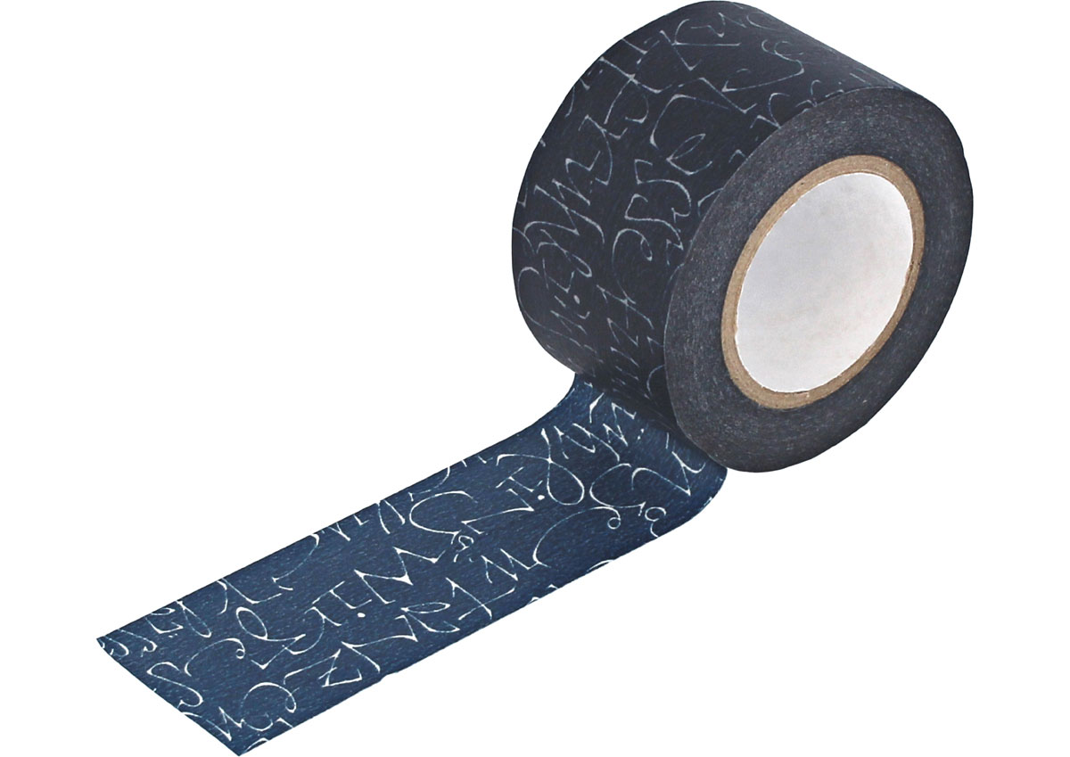 CL29130-01 Cinta adhesiva masking tape washi kuckuck azul marino Classiky s