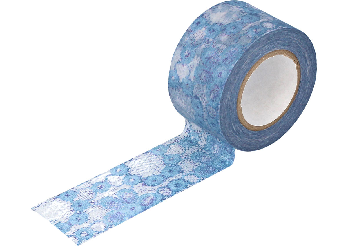 CL29132-01 Ruban adhesif masking tape washi zwilinge bleu Classiky s