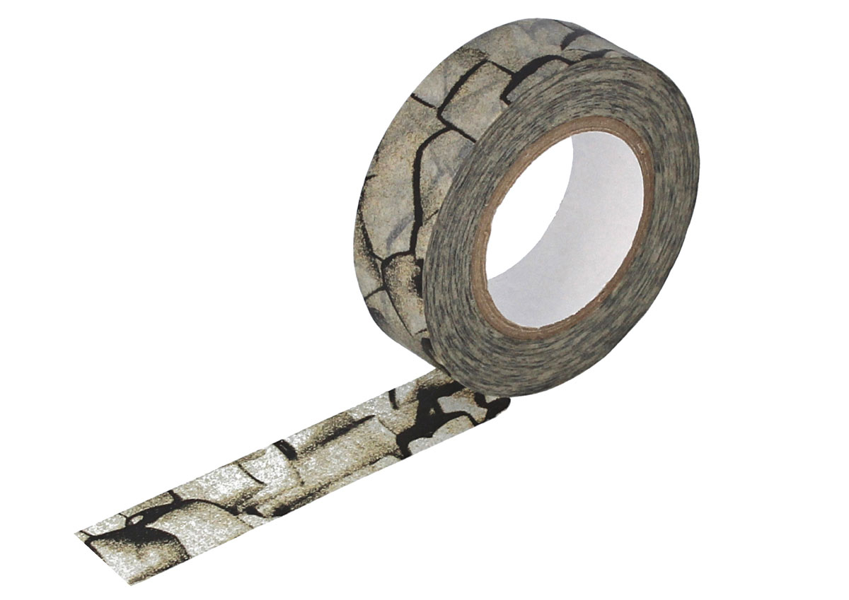 CL29135-01 Ruban adhesif masking tape washi kratzer gris charbon Classiky s