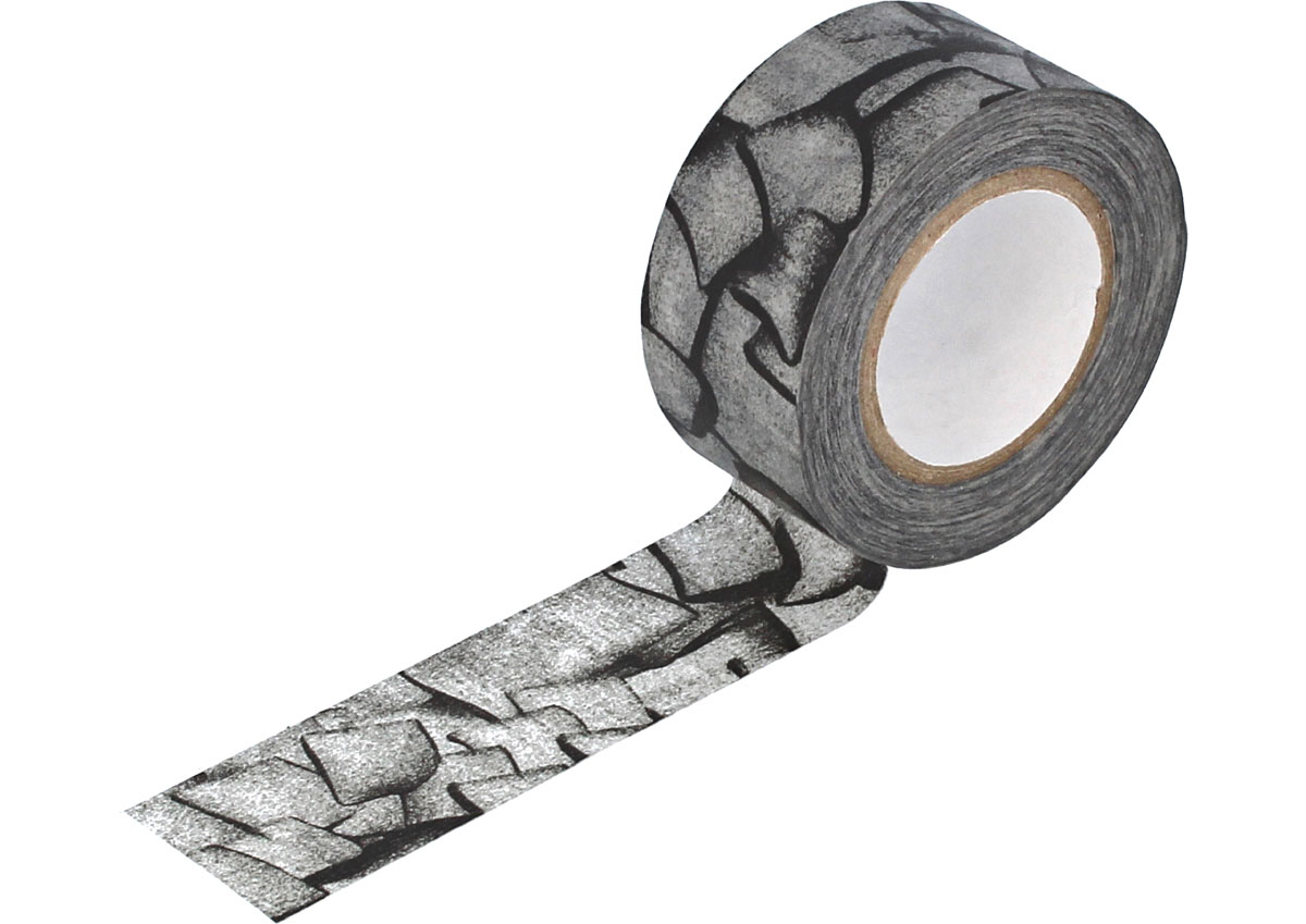 CL29136-02 Ruban adhesif masking tape washi kratzer gris fonce Classiky s
