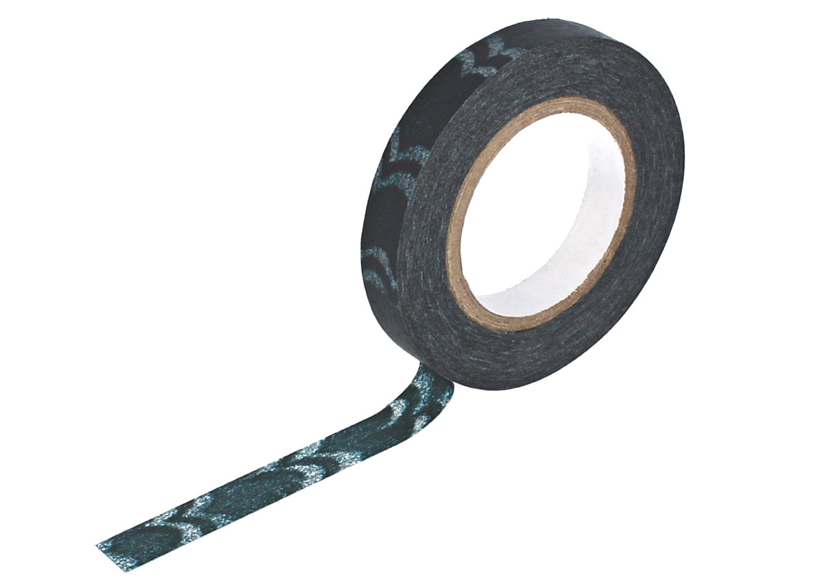 CL29137-03 Ruban adhesif masking tape washi welle indigo Classiky s