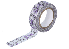CL29926-03 Ruban adhesif masking tape washi butterfly pourpre Classiky s - Article