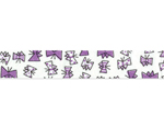 CL29926-03 Cinta adhesiva masking tape washi butterfly purpura Classiky s - Ítem2