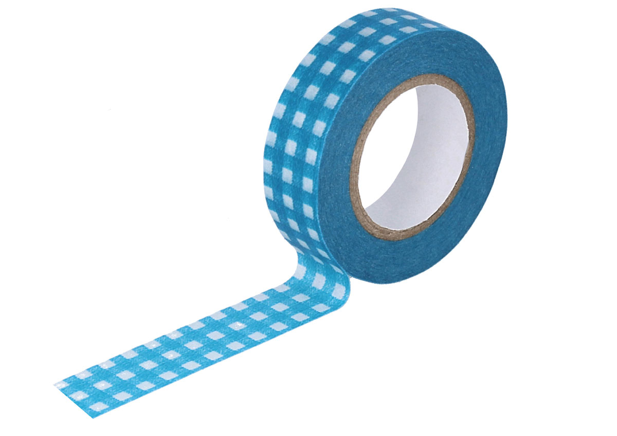 CL45028-03 Ruban adhesif masking tape washi carres turquoise Classiky s